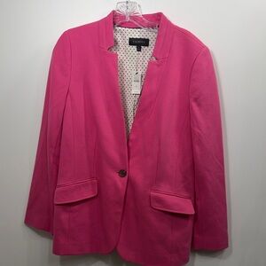 Talbots Pink Blazer Jacket size 12. NWT.
